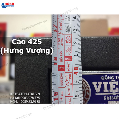 Két sắt điện tử Việt Tiệp VE425 có chiều cao phong thủy